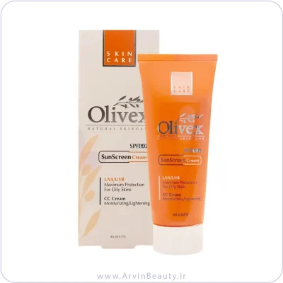کرم ضد آفتاب SPF60 الیوکس بی‌رنگ پوست چرب حجم 40 میلی لیتر