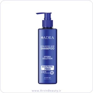 شامپو حاوی هیالورونیک اسید بدون سولفات آدرا 300 میلی‌ لیتر