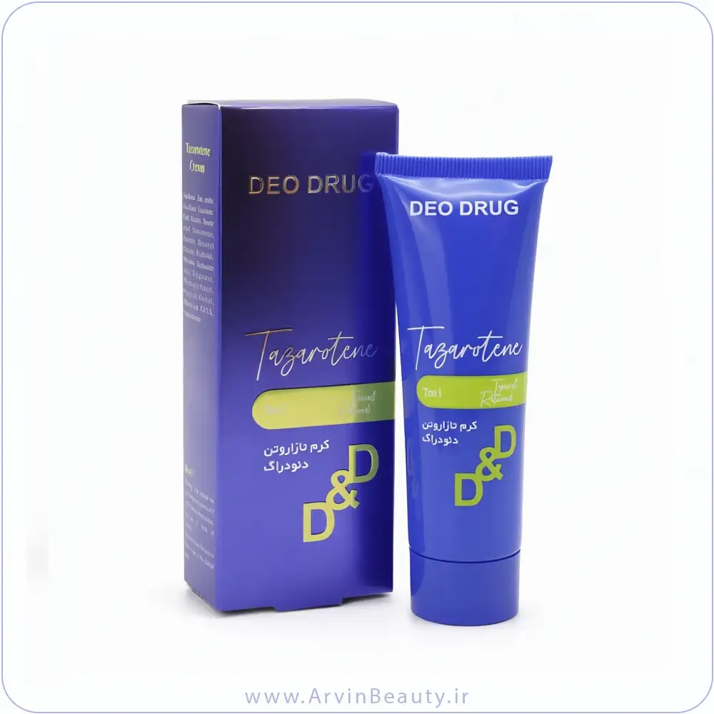 deodrug-tazarotene-anti-acne-cream-50ml کرم ضد جوش دئودراگ مدل حاوی تازاروتن مناسب انواع پوست حجم 50 میلی لیتر